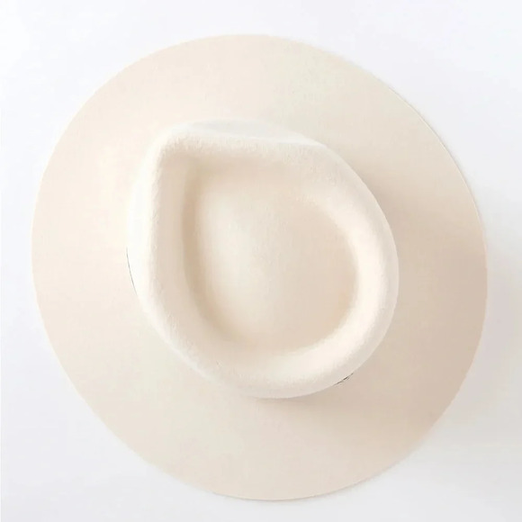 Lack Of Color White Hat with Black and Gold Band main image 6